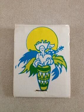 Vintage 70s Tiki Matchbook Sheraton-British Colonial Hotel Nassau Bahamas